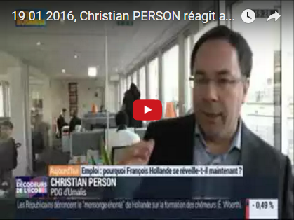 Réactions de Christian PERSON sur BFM suite au plan d’urgence de François Hollande